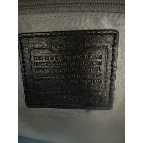 Coach Shoulder Bag Purse Tri Color Signature Alexandra Satchel Black Grey - Picture 11 of 16